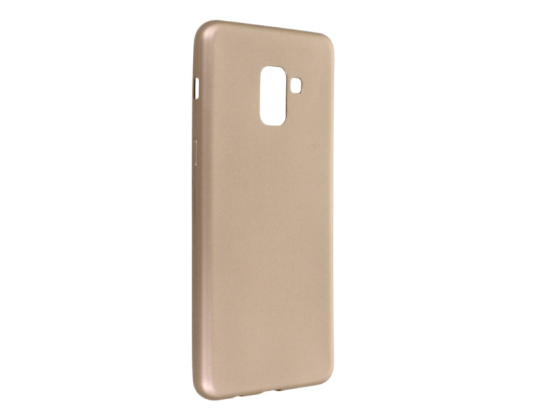 Newface Samsung Galaxy A8 Plus 2018 Kılıf First Silikon - Gold
