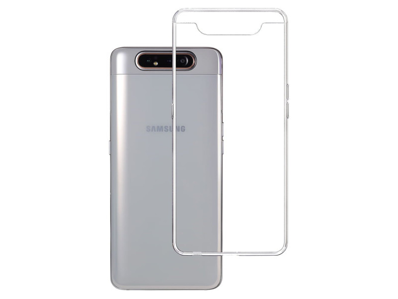 Newface Samsung Galaxy A80 Kılıf Lüx Şeffaf Silikon