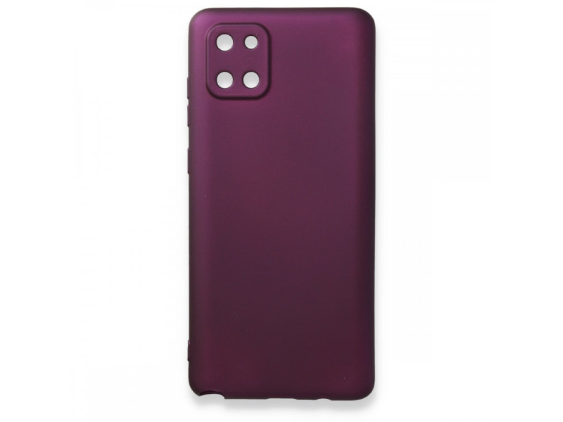 Newface Samsung Galaxy A81 / Note 10 Lite Kılıf First Silikon - Mürdüm