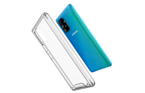 Newface Samsung Galaxy A91 / S10 Lite Kılıf Lüx Şeffaf Silikon