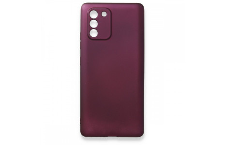 Newface Samsung Galaxy A91 / S10 Lite Kılıf First Silikon - Mürdüm