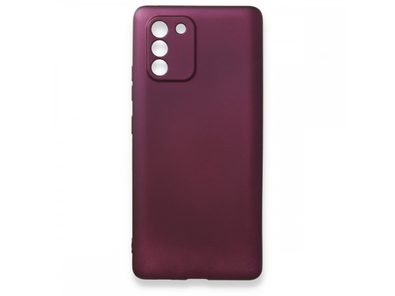 Newface Samsung Galaxy A91 / S10 Lite Kılıf First Silikon - Mürdüm