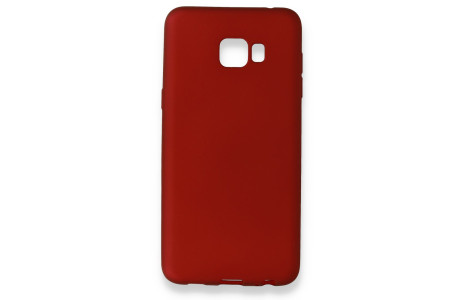 Newface Samsung Galaxy C5 Pro Kılıf First Silikon - Bordo
