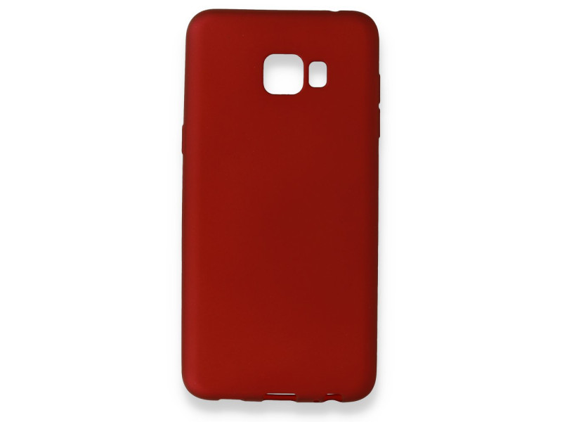 Newface Samsung Galaxy C5 Pro Kılıf First Silikon - Bordo