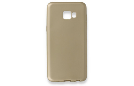 Newface Samsung Galaxy C5 Pro Kılıf First Silikon - Gold