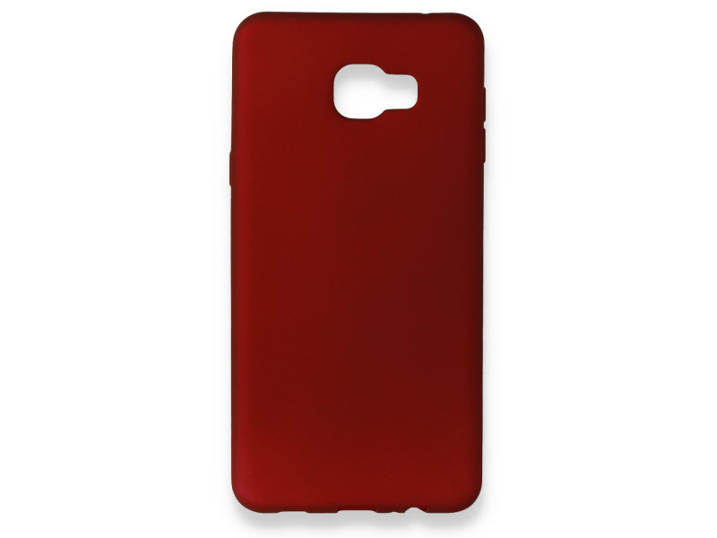 Newface Samsung Galaxy C7 Kılıf First Silikon - Bordo