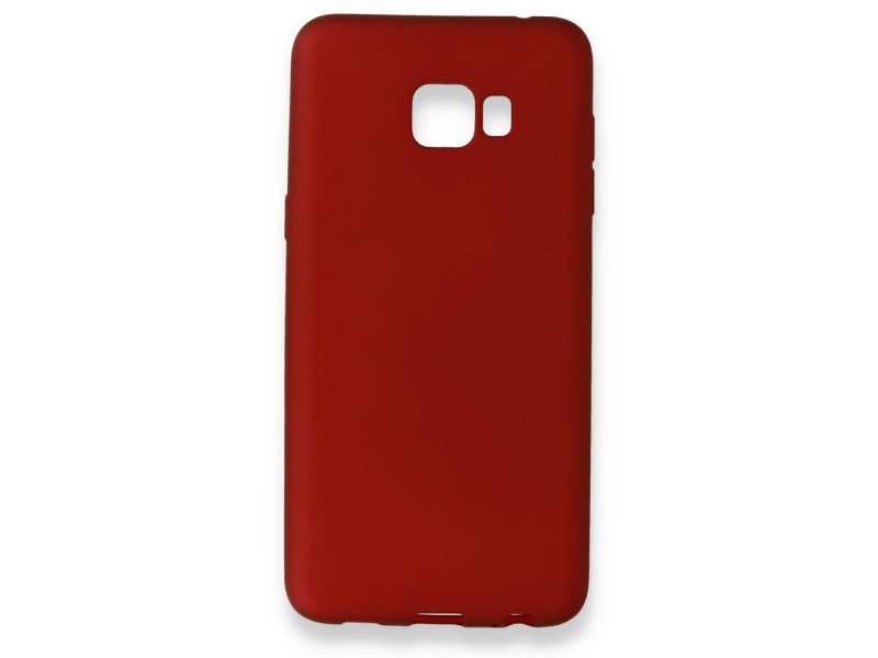 Newface Samsung Galaxy C7 Pro Kılıf First Silikon - Bordo