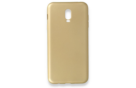 Newface Samsung Galaxy C8 Kılıf First Silikon - Gold