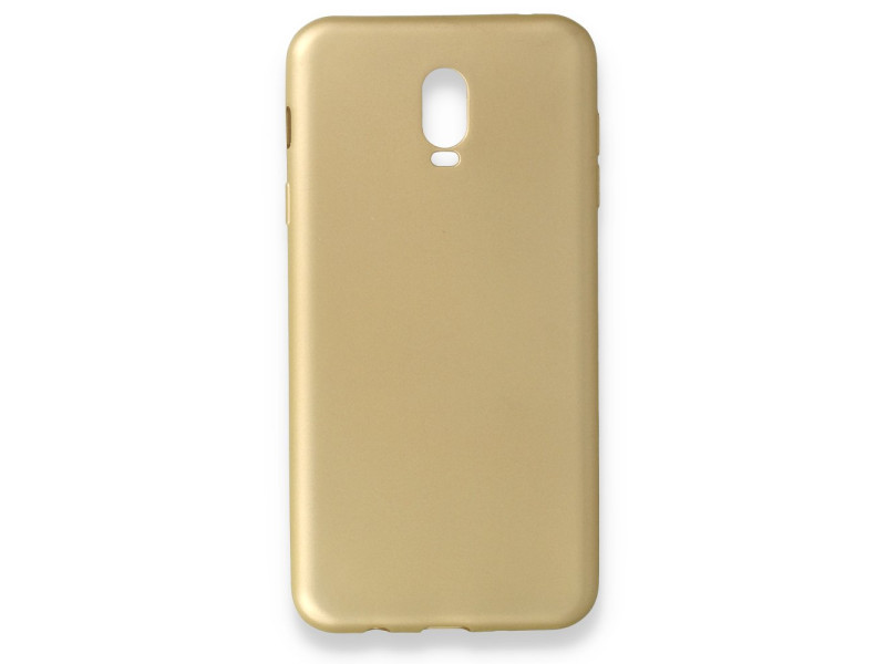 Newface Samsung Galaxy C8 Kılıf First Silikon - Gold