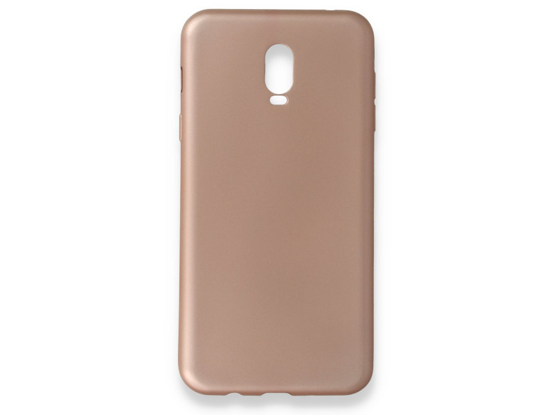 Newface Samsung Galaxy C8 Kılıf First Silikon - Rose Gold