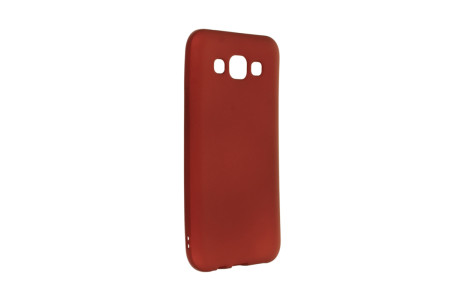 Newface Samsung Galaxy E5 Kılıf First Silikon - Bordo