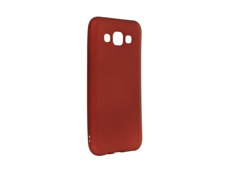 Newface Samsung Galaxy E5 Kılıf First Silikon - Bordo