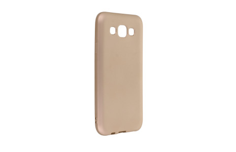 Newface Samsung Galaxy E5 Kılıf First Silikon - Gold