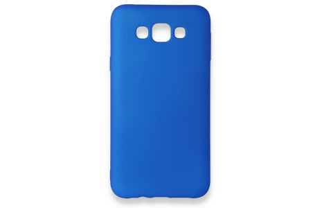 Newface Samsung Galaxy E7 Kılıf First Silikon - Mavi