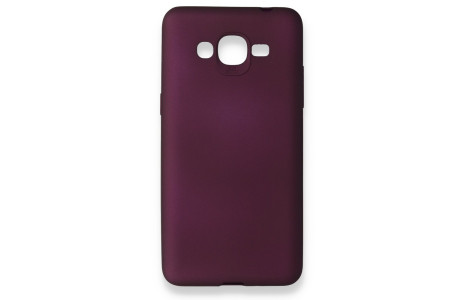 Newface Samsung Galaxy G530 / Grand Prime Kılıf First Silikon - Mürdüm
