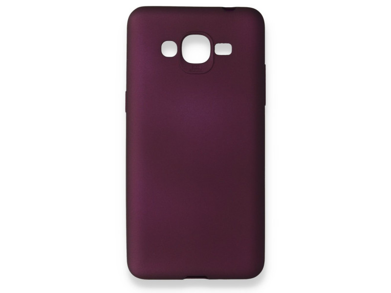 Newface Samsung Galaxy G530 / Grand Prime Kılıf First Silikon - Mürdüm