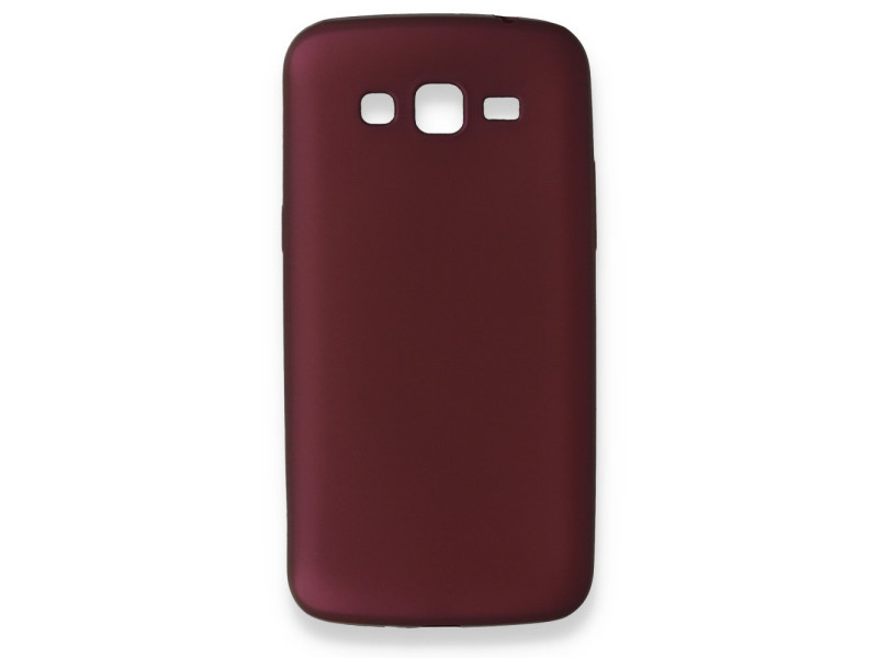 Newface Samsung Galaxy Grand 2 Kılıf First Silikon - Bordo