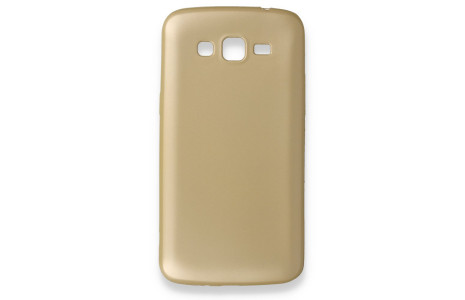 Newface Samsung Galaxy Grand 2 Kılıf First Silikon - Gold