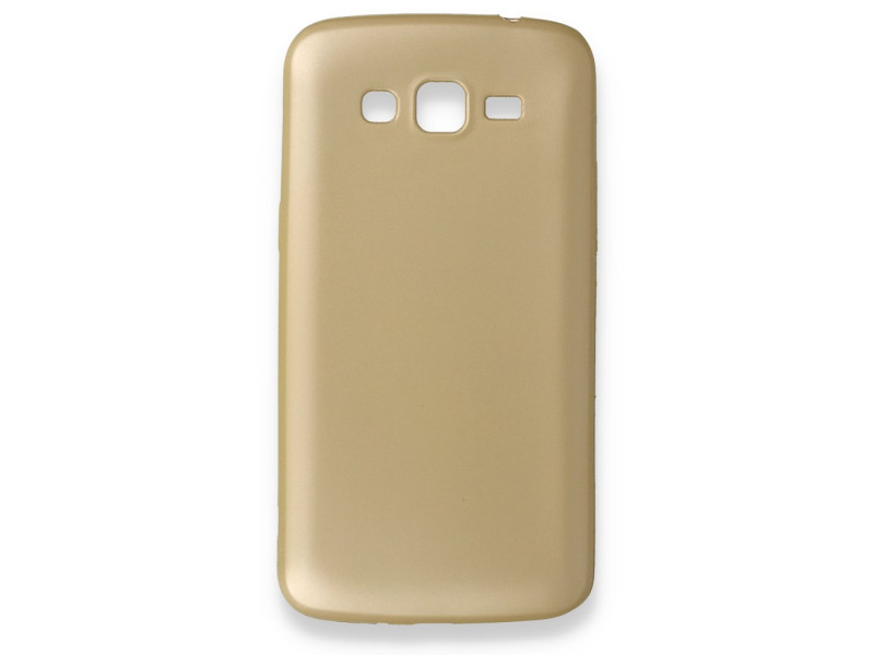 Newface Samsung Galaxy Grand 2 Kılıf First Silikon - Gold