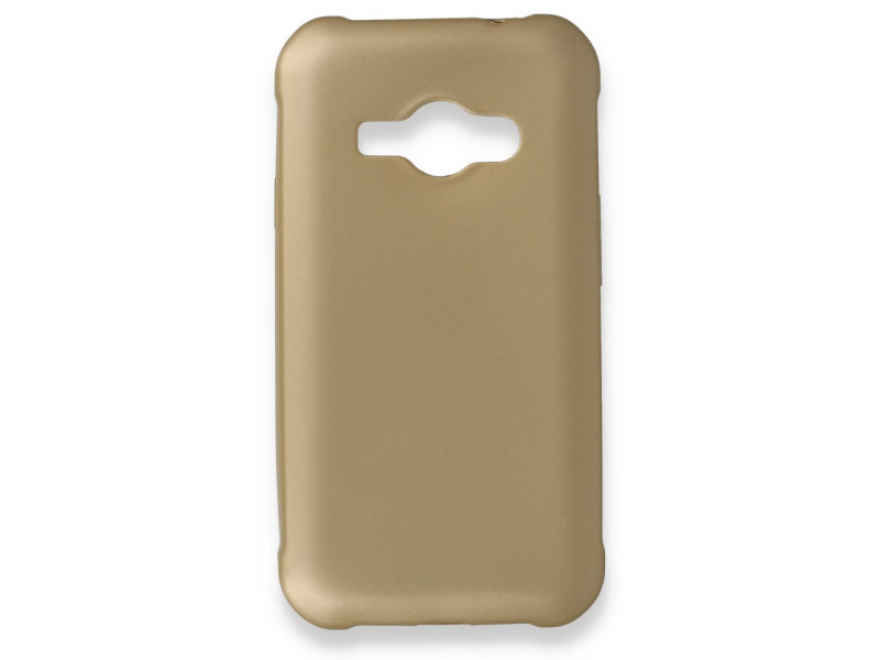 Newface Samsung Galaxy J1 Ace Kılıf First Silikon - Gold