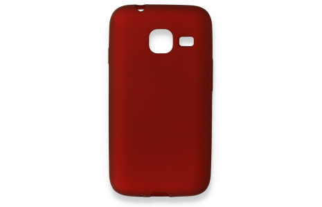 Newface Samsung Galaxy J1 Mini Kılıf First Silikon - Bordo