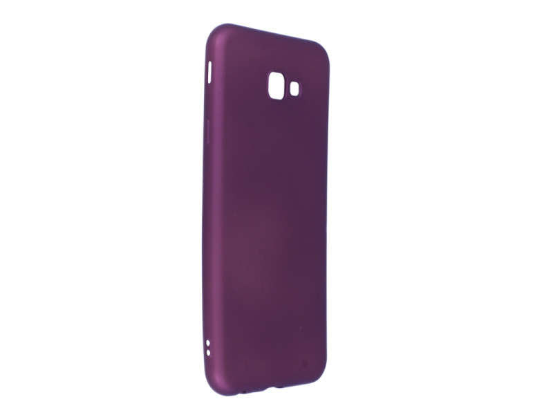 Newface Samsung Galaxy J4 Plus Kılıf First Silikon - Mürdüm