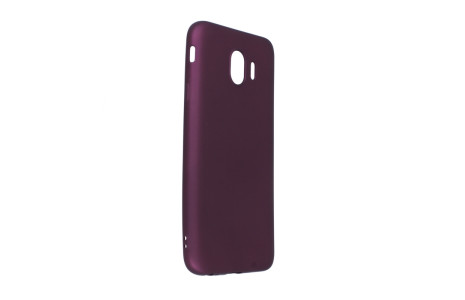 Newface Samsung Galaxy J4 Kılıf First Silikon - Mürdüm