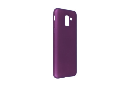 Newface Samsung Galaxy J6 Kılıf First Silikon - Mürdüm