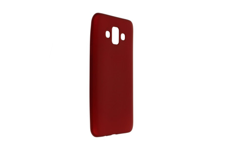 Newface Samsung Galaxy J7 Duo Kılıf First Silikon - Bordo