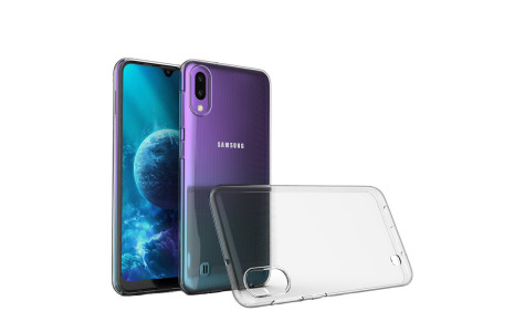 Newface Samsung Galaxy M10 Kılıf Lüx Şeffaf Silikon