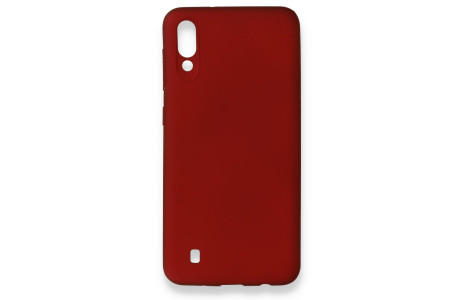 Newface Samsung Galaxy M10 Kılıf First Silikon - Bordo