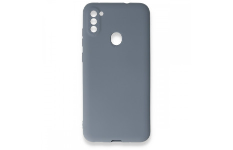 Newface Samsung Galaxy M11 Kılıf First Silikon - Gri