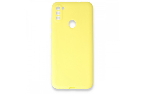 Newface Samsung Galaxy M11 Kılıf First Silikon - Sarı