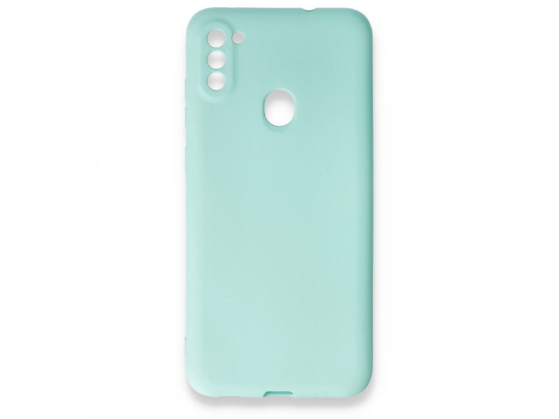 Newface Samsung Galaxy M11 Kılıf First Silikon - Su Yeşili