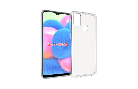 Newface Samsung Galaxy M30S Kılıf Lüx Şeffaf Silikon