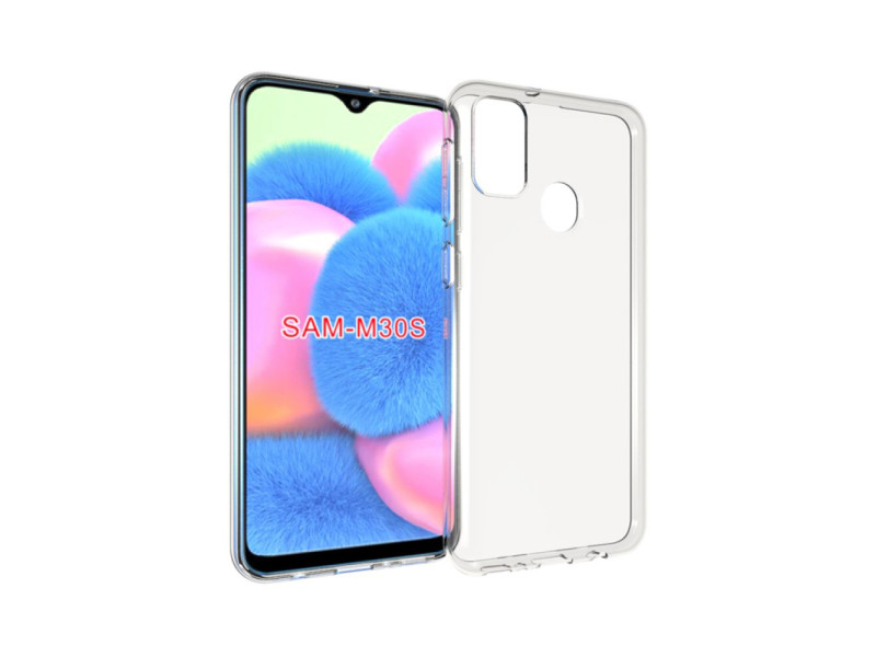Newface Samsung Galaxy M30S Kılıf Lüx Şeffaf Silikon