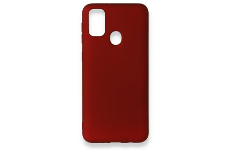 Newface Samsung Galaxy M30S Kılıf First Silikon - Bordo