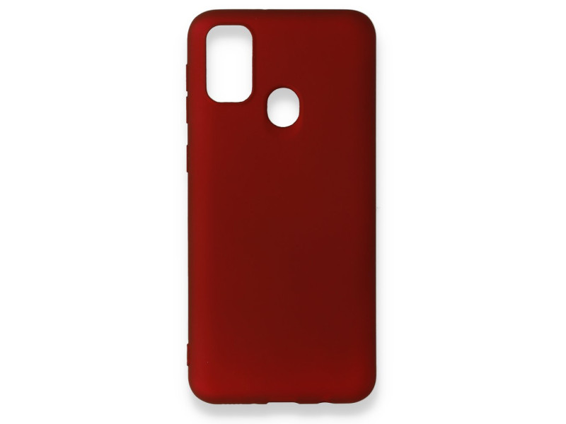 Newface Samsung Galaxy M30S Kılıf First Silikon - Bordo