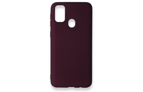 Newface Samsung Galaxy M30S Kılıf First Silikon - Mürdüm