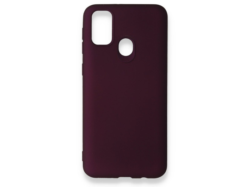 Newface Samsung Galaxy M30S Kılıf First Silikon - Mürdüm