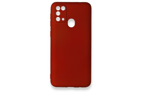 Newface Samsung Galaxy M31 Kılıf First Silikon - Bordo