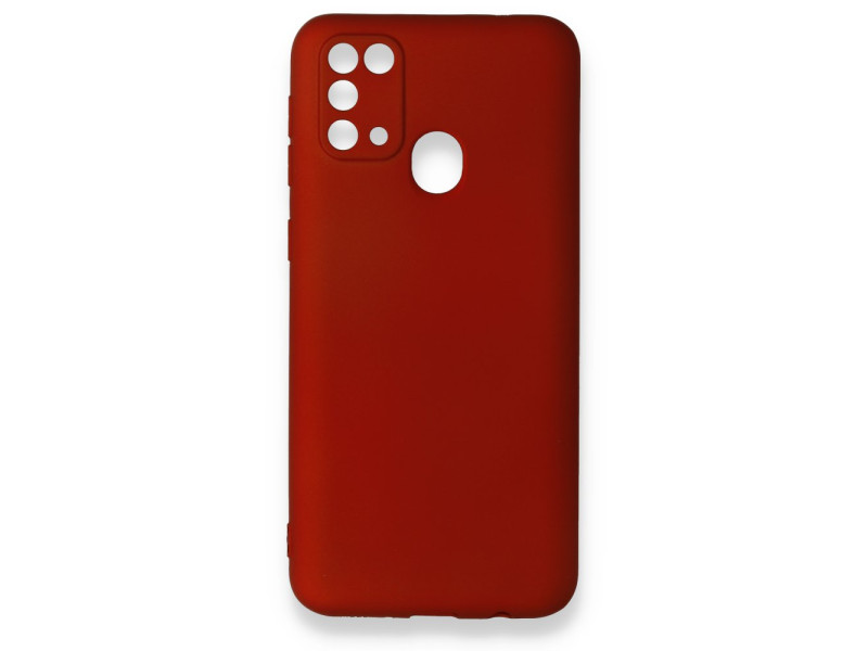 Newface Samsung Galaxy M31 Kılıf First Silikon - Bordo