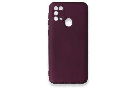 Newface Samsung Galaxy M31 Kılıf First Silikon - Mürdüm