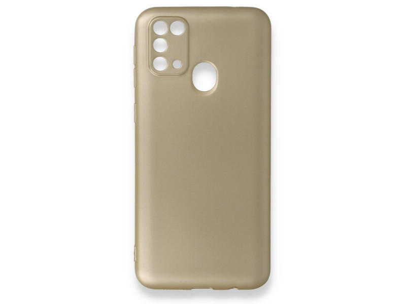 Newface Samsung Galaxy M31 Kılıf First Silikon - Gold