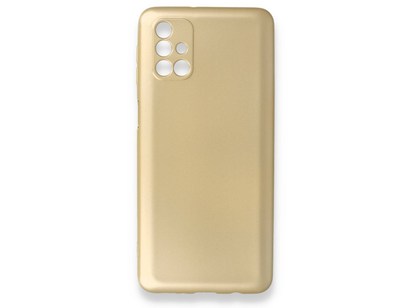 Newface Samsung Galaxy M31S Kılıf First Silikon - Gold