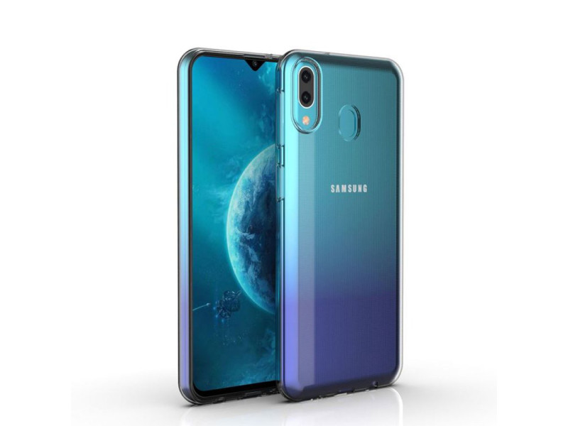 Newface Samsung Galaxy M40 Kılıf Lüx Şeffaf Silikon