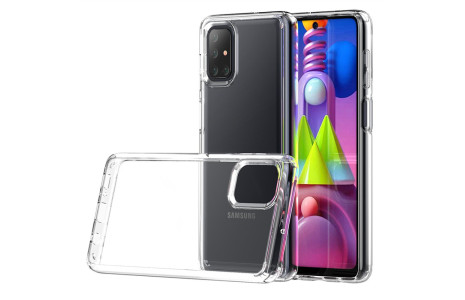 Newface Samsung Galaxy M51 Kılıf Lüx Şeffaf Silikon