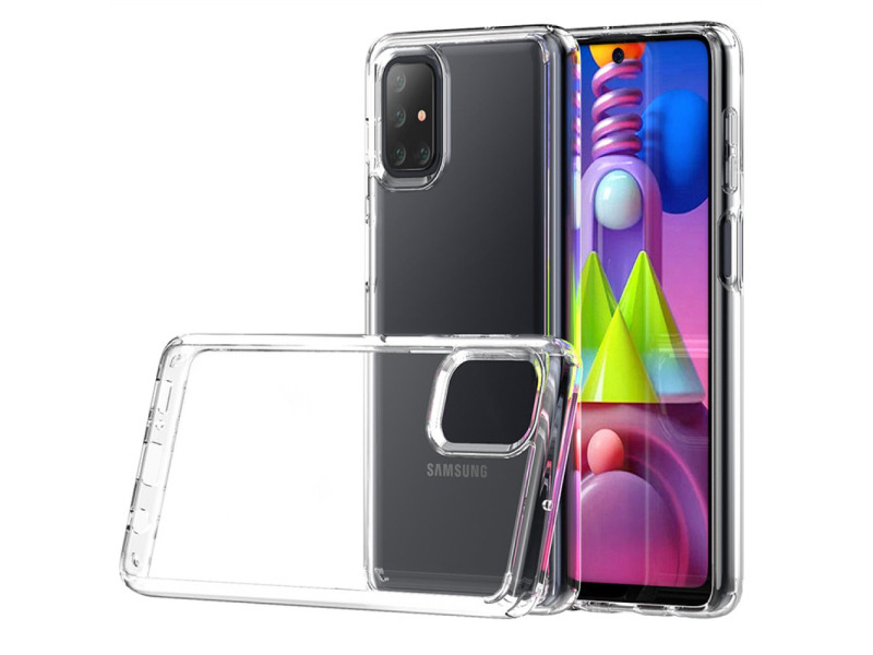 Newface Samsung Galaxy M51 Kılıf Lüx Şeffaf Silikon