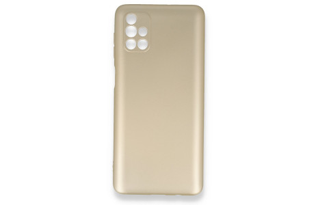 Newface Samsung Galaxy M51 Kılıf First Silikon - Gold