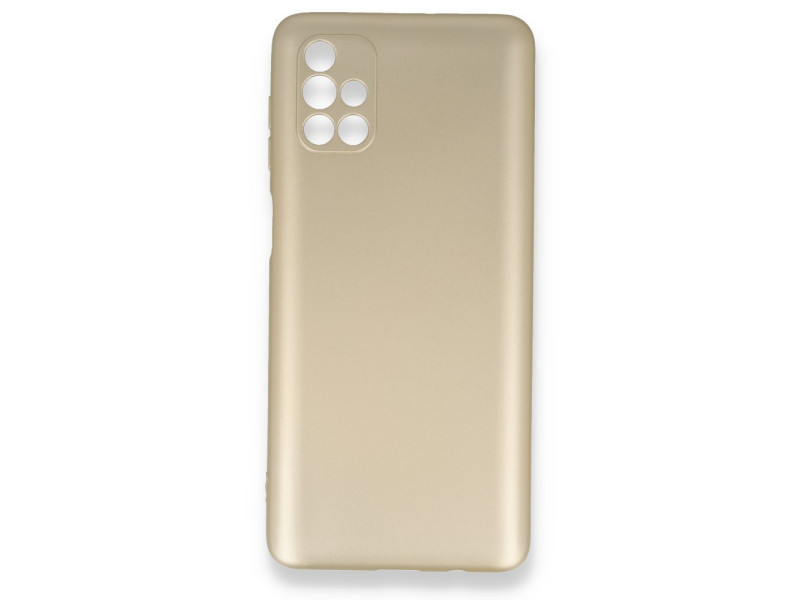 Newface Samsung Galaxy M51 Kılıf First Silikon - Gold